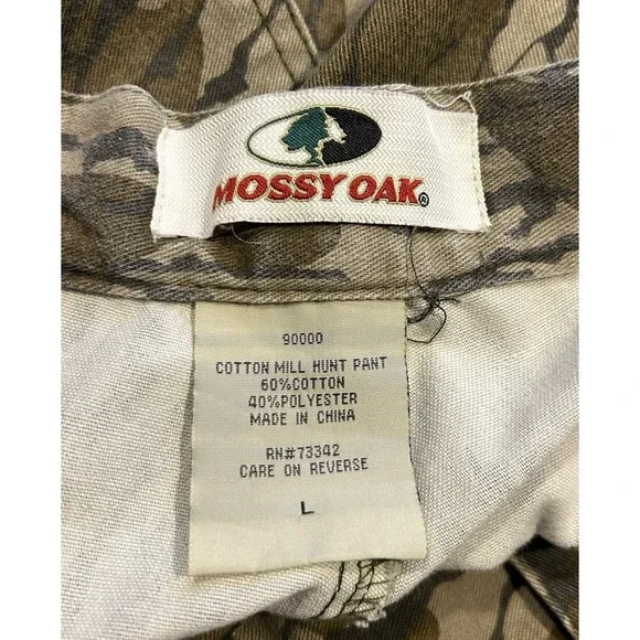 Vintage Pants Mens L Mossy Oak Treestand Camo Cargo Pockets Hunting‎